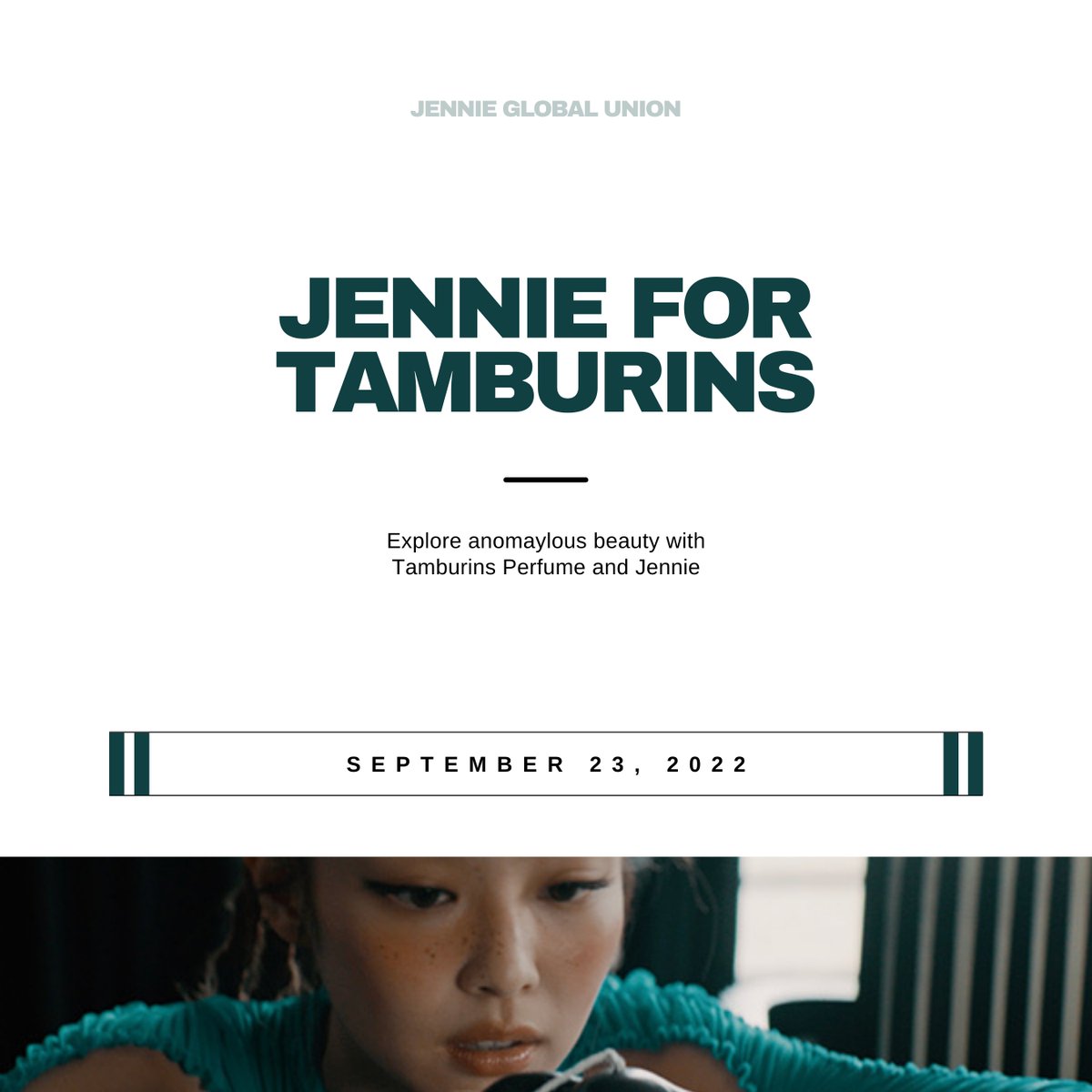💭#JENNIE's campaign for Tamburins will be released on September 23rd, Friday. While there's no specific time given, we've prepared a tagline we can use to congratulate her on her new endorsement once it drops. 

We hope you can join us!