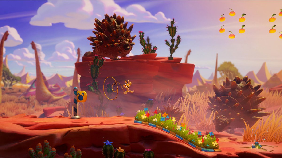 Microids_off's tweet photo. Palombia has more secrets to be discovered! 🌴

The free Hidden World expansion for Marsupilami: Hoobadventure will be released November 17th on PC and consoles. The adventure game will also be released on PlayStation 5 and Xbox Series. https://t.co/fByR3bLs8T