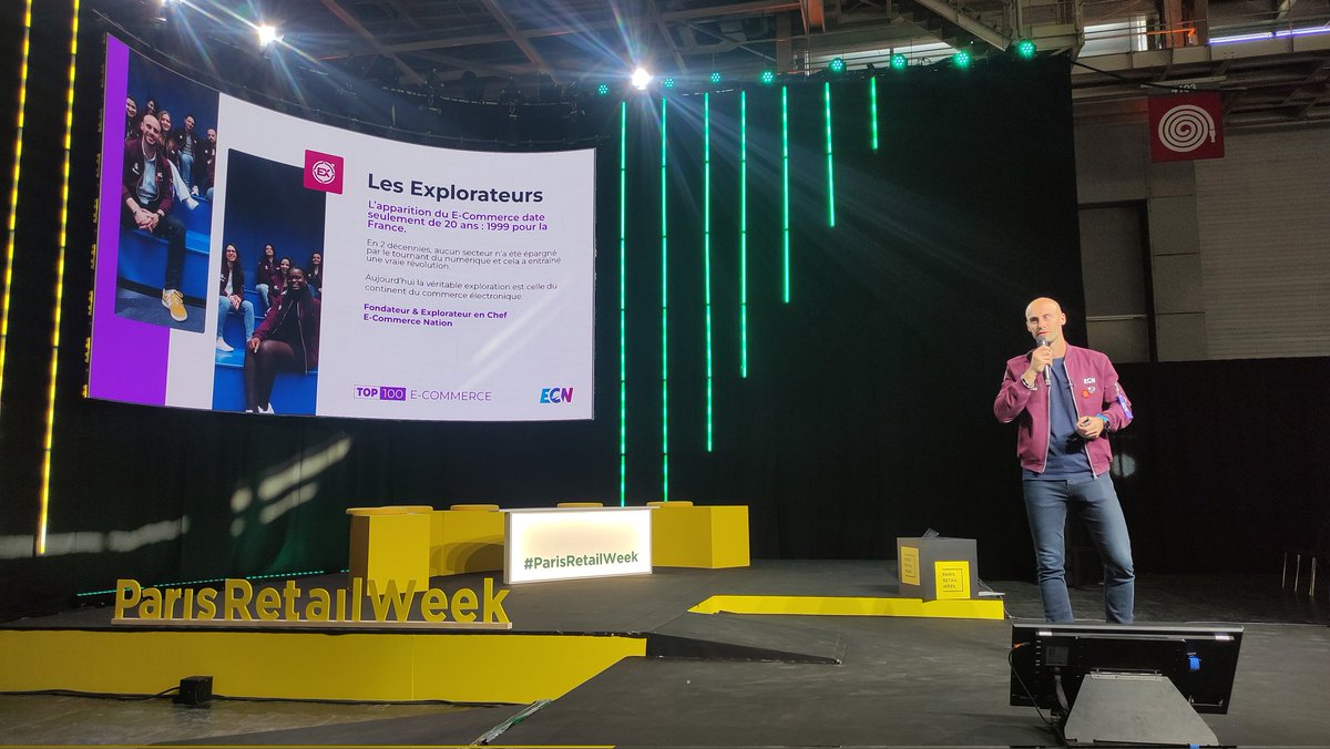 MedinaKone's tweet photo. @nicolaslechevalier de @ecommercenation à #parisretailweek. Le retour en magasin physique impacte le e commerce. Nous suivons les analyse du top 100 e commerce
#data #ecommerce #ecn #ecommercenation #retail #commerce https://t.co/pah9CPImpF