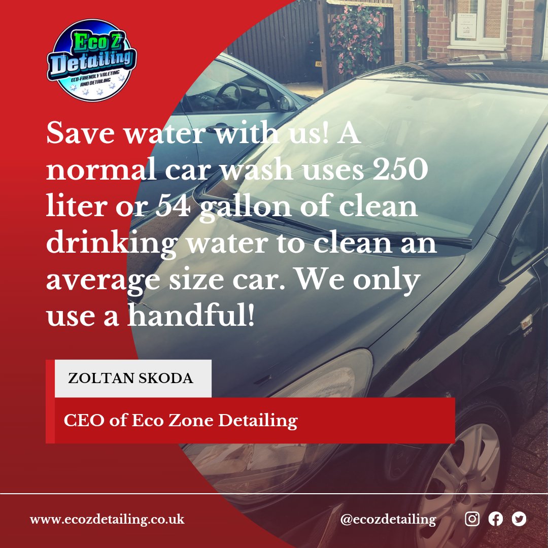 ecozdetailing's tweet photo. Save water with us! 
#ecozonedetailing #ecozdetailing #savewater #environmentallyfriendly #ecofriendly #southsea #carwash #valeting #detailing #eco #smallbusinessuk #smallbusiness #supportsmallbusiness #shoplocal #localbusiness #followforfollowback #carculture #carsandcoffee https://t.co/pL51Xxppyc