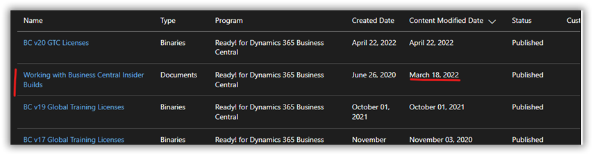 TinoTeuber's tweet photo. The current SAS token for access to BC Insider Builds expires on 10/01/2022. The "Working_with_Business_Central_Insider_Builds.txt" file has not been updated yet (new SAS token). Does anyone know when the new token will be released?

#MSDyn365BC https://t.co/l5HxkFETjs