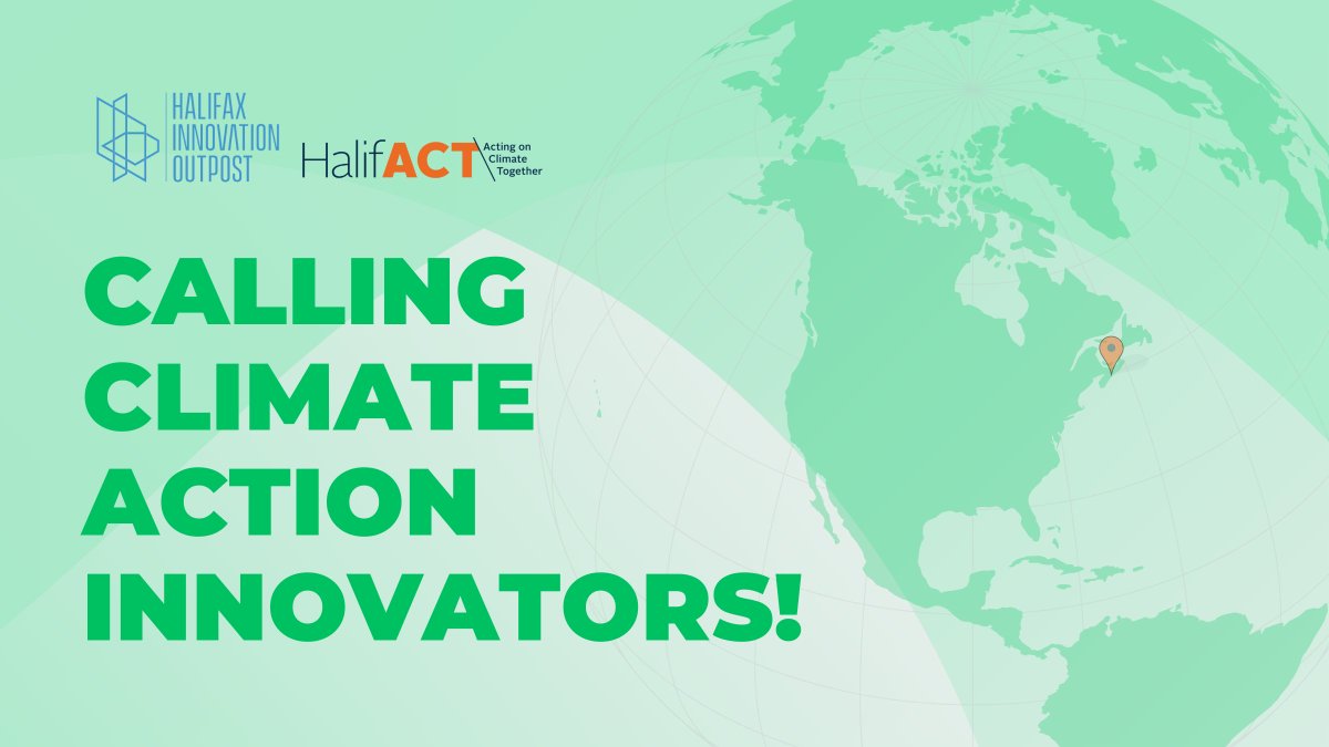 hfxinnovation's tweet photo. Does your organization have an idea to accelerate climate action in Halifax?
Apply for the Climate Action by Oct. 7! Winners receive mentorship in rapid-action prototyping and funding up to $5000.
Details and applications π https://t.co/f8PI7VNvrw.
#HfxClimateAction https://t.co/SFaT5Yrhqd