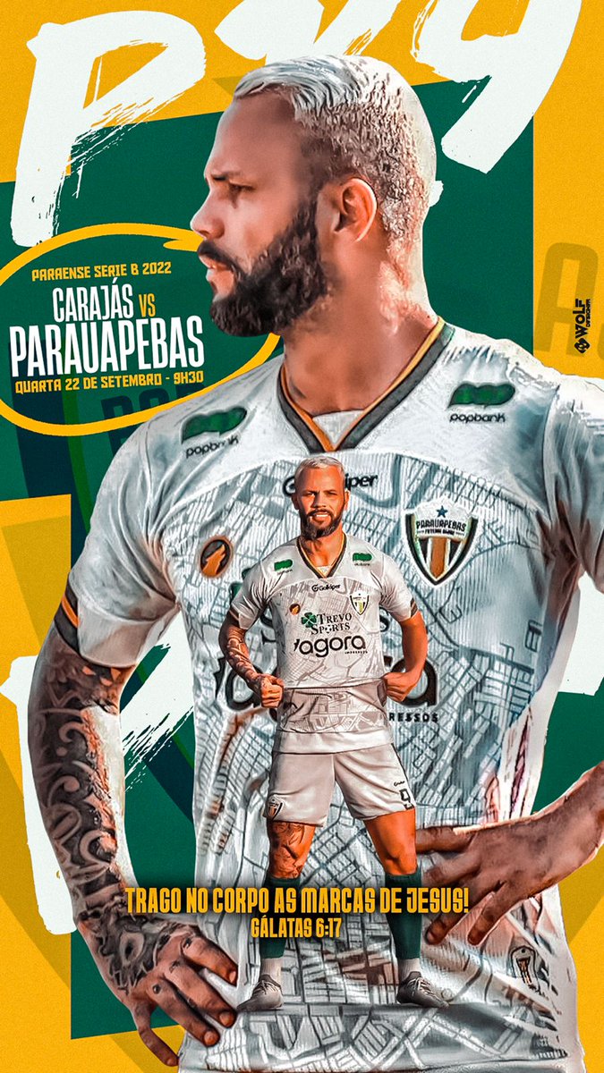 Daqui a pouco tem #GiganteDeAço 💛💚
Mais um desafio e o objetivo é a Série A do Parazão! 💪🏽

🏆 Campeonato Paraense - Série B
🆚 Carajás
🏟️ Estádio Rosenão 
⌚ 9h30

Avante, PFC! 👊🏽

#PR9 #PR9PauloRangel #TheTank #PFC #ParauapebasFutebolClube #Parauapebas