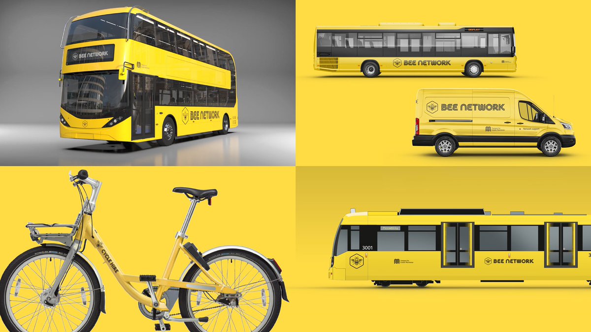 Introducing you to some new Greater Manchester icons … our #BeeNetwork buses.👇🏻

50 will hit the streets in a year’s time as buses return to public control.

They’re all being built in the North of England.👊🏻