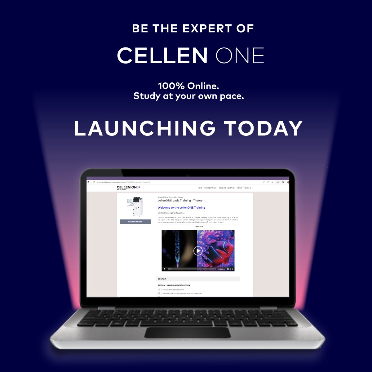 Cellenion's tweet photo. We are proud to announce that our cellenONE online training course is now available for our customers and users on the Cellenion Academy! 

Register now! https://t.co/Y7FpQoKCIV

#training #learning #cellenONE #singlecell https://t.co/j8VAiRSByy