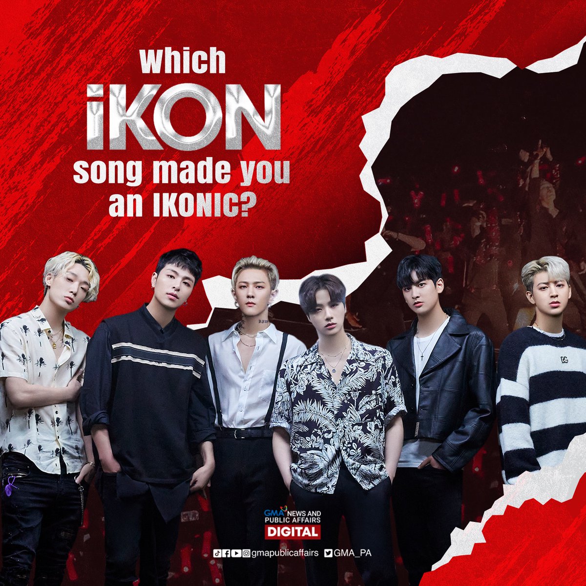 GMA_PA's tweet photo. "Sarangeul haetta uriga manna... 🎶"

iKONIC, mag-ingay! Ano ang paborito n’yong kanta?
Watch them in action at the Araneta Coliseum on Friday, 7 pm!

#KPM2inManila #KpopMasterz2inManila https://t.co/PNkcsqvOyi