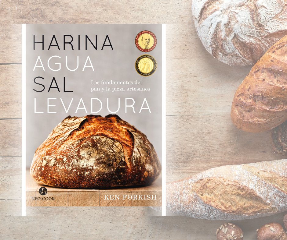 OceanoMexico's tweet photo. El reconocido chef @KenForkish nos ofrece un recetario para preparar pan crujiente y deliciosas pizzas. Además  comparte sus secretos y técnicas propias de la masa artesanal en el libro "Harina, agua, sal, levadura". #NeoCook @GrupoGaiaEditor 🥐🥖🍞🍕 https://t.co/aCFa31qQyU