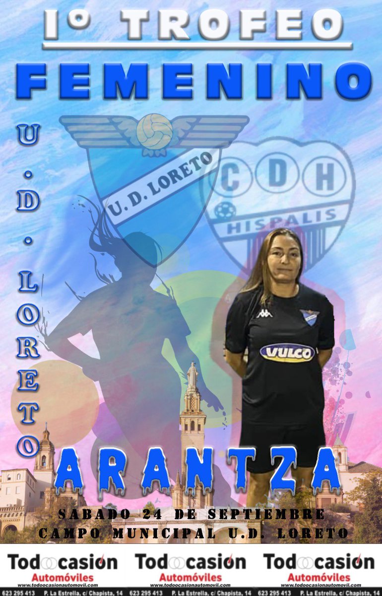 Este Sabado sera un dia especial, Arantza tendra su merecido homenaje por su implicacion en los inicios de nuestro equipo femenino,  sera en nuestro campo a las 10.00 contra el <a href="/cdhispalis/">CD Híspalis</a> #AraEterna #futfem #LoretoTracatra #PonteLasAlas