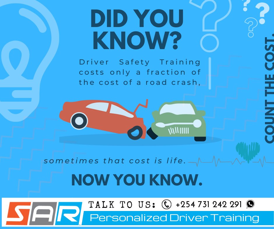 SARmotoring's tweet photo. Always be #safeandroadsmart🇰🇪 #safedrivingkenya #roadsafetykenya #defensivedrivingkenya #roadsafetytips #roadsafetyawareness #RoadSafetyEducation #zeroroadcrashes  
@SARmotoring
 @motoristsoffice
 @Ma3Route https://t.co/92RQroLq1h