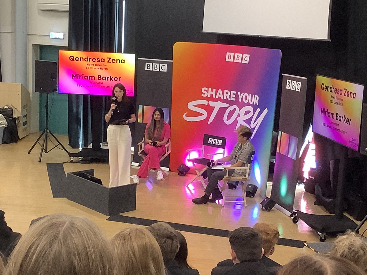 CrawLiteracy's tweet photo. Our KS3 students enjoyed their BBC 100 #shareyourstory event yesterday asking brilliant questions. https://t.co/eL0JSmr36t