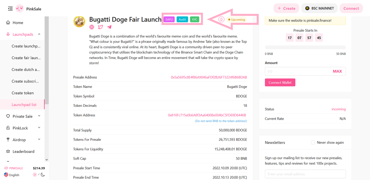 PinkSale (Pink Ecosystem) tweet media