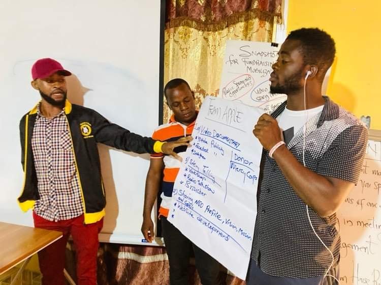 A three days Strategy Development on Fundraising and Resource Mobilization for our institution. This is an initiative under the #(SEAL) PROJECT, (Supporting Effective Advocacy in Liberia).
This project is being supported by <a href="/mercycorps/">Mercy Corps</a> and <a href="/KvinnaKvinnaINT/">Kvinna till Kvinna International</a> 
with Funding from EU