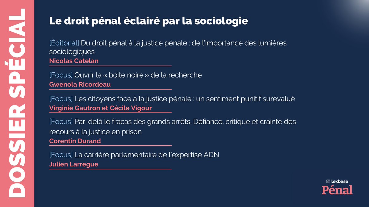 Lexbase Pénal tweet media