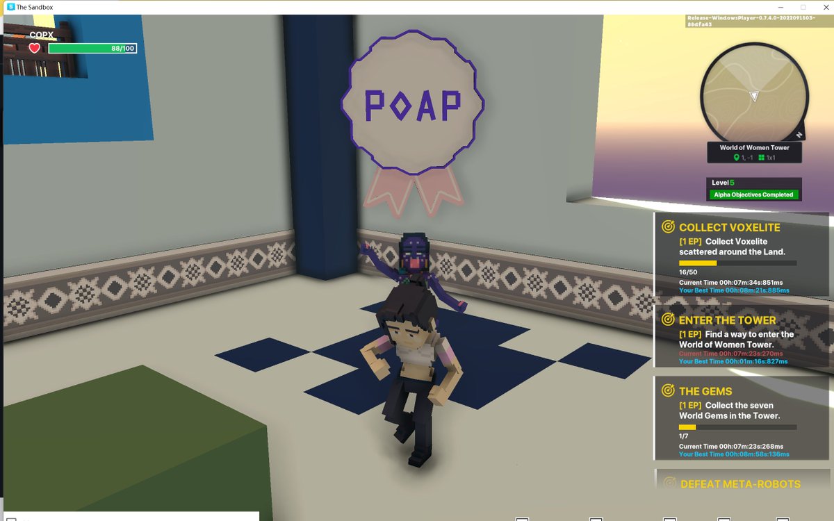 IvyCdcd's tweet photo. @TheSandboxGame @worldofwomennft I just participated in the #SandboxAlphaS3Giveaway for a chance to win 500 SAND! Found the hidden room in World of Women Tower, check out my screenshot below!
👇 https://t.co/UkNSTOJU5b