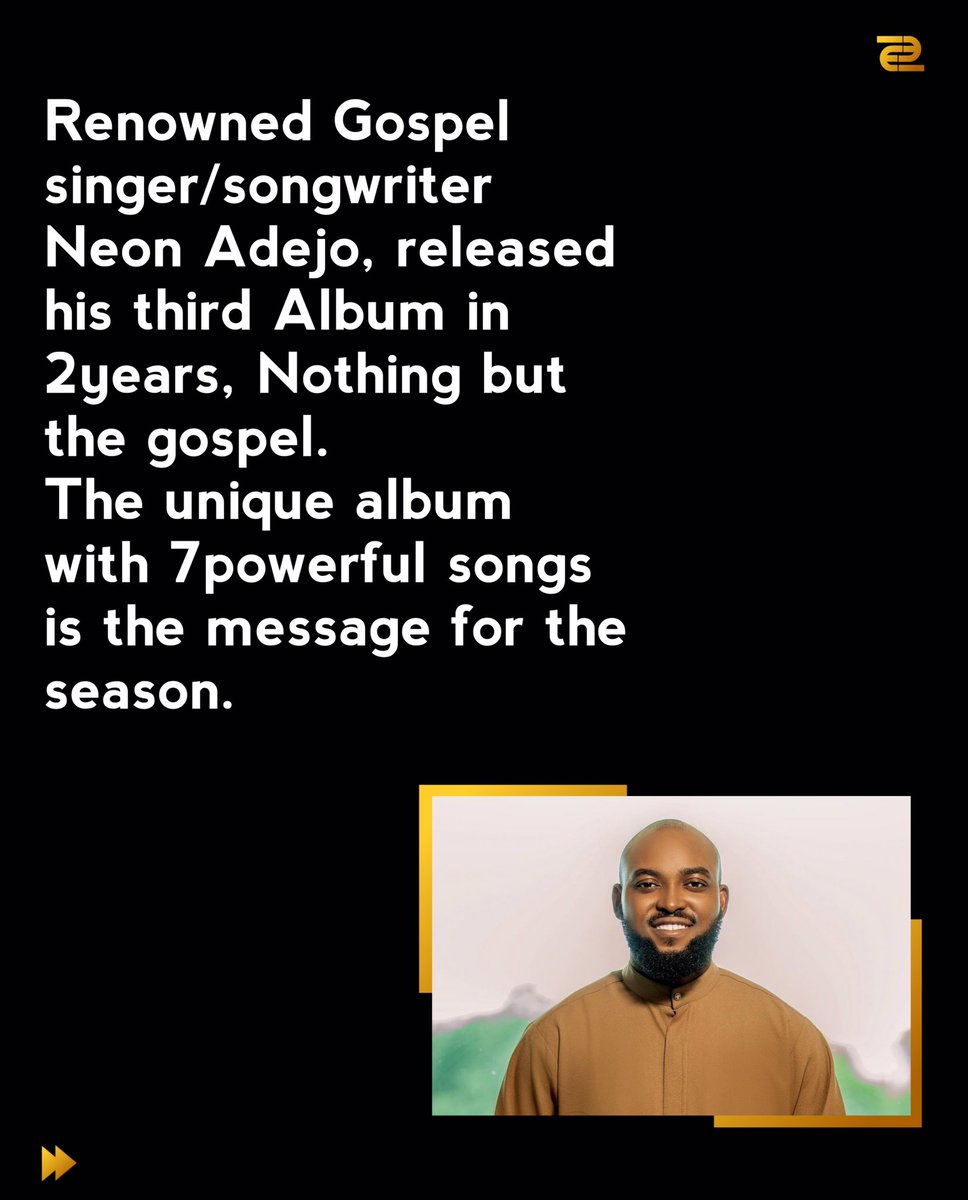 Evaloaded2's tweet image. 7 POWERFUL SONGS OF THE FINISHED WORK OF CHRIST.

@NeonAdejo , who’s music is Contemporary Afroworship, takes you a step closer into the Life of Christ with he’s latest Album “NOTHING BUT THE GOSPEL”
#Nothingbutthegospel #Evaloaded