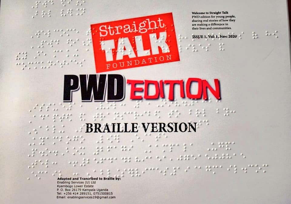 STFUganda's tweet photo. #STFupdates: One of our greatest achievements in 29 years.

Straight Talk ,Young Talk News papers can now be accessed in Braille Version.

Now that's what we call Inclusion😋 https://t.co/JU6eF4jFgV