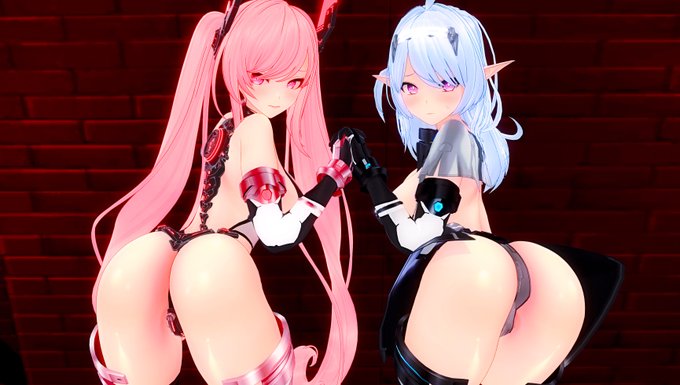 ツンツンピンクとエルフちゃん 