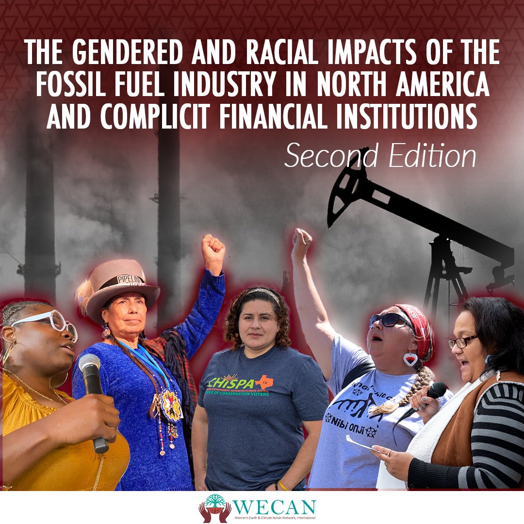 WECAN_INTL's tweet photo. 📢 There is no resolving the #ClimateCrisis without justice and accountability. Our new divestment report spotlights the intersections of gender, race, fossil fuels, &amp; the role of complicit financial institutions. Read more: https://t.co/s4QfmZLgiU https://t.co/onFEfmnIJB