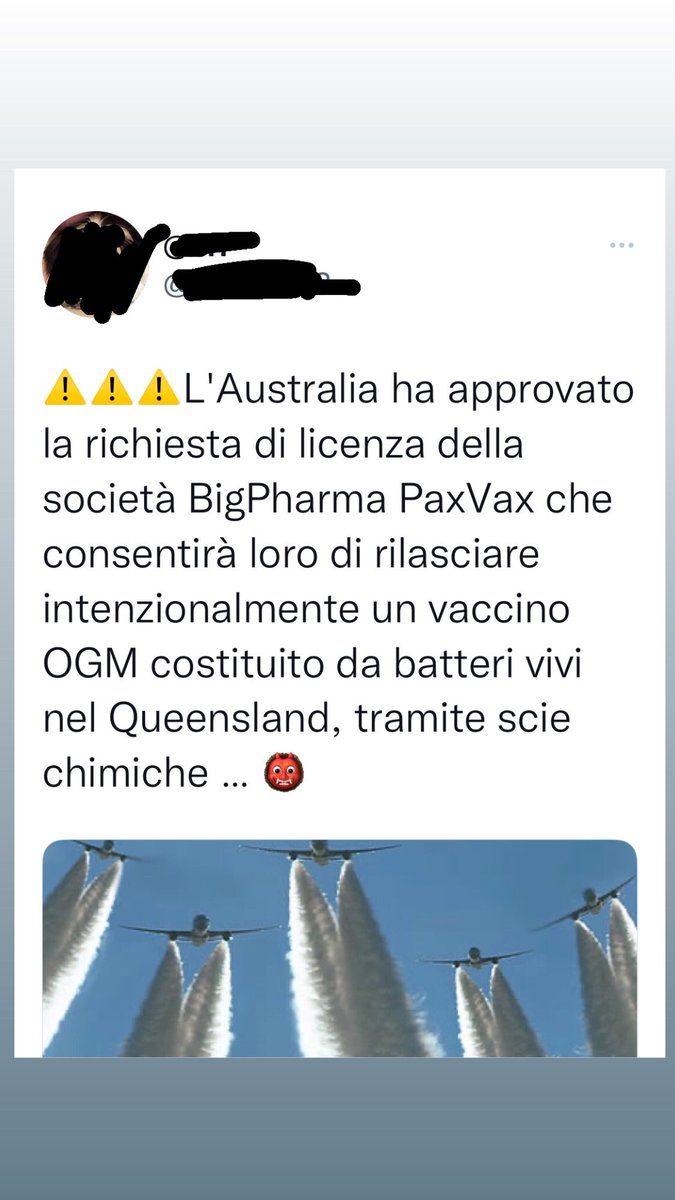 LaBombetta76's tweet photo. Scie Chimiche e Vaccini: la Combo più temuta dai complottisti #firstreactionshock #vendesicomplotti https://t.co/2HN8MOLgSi