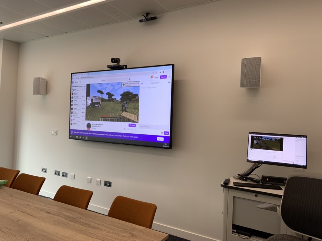 MissMicae's tweet photo. Just finished setting up a twitch stream for the ARCade Night in @UofGARC!

Come by tonight to talk about research in gaming, meet the incredibly supportive @UofGGamesLab, and maybe even try your hand at becoming the next big #Glasgow Twitch Streamer https://t.co/5BXLF8Y7xu