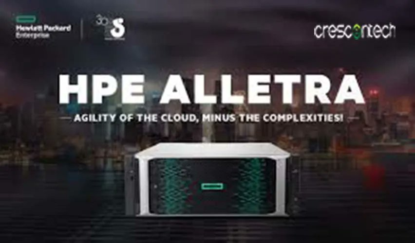 CrescentechLtd's tweet photo. #HPEAlletra to bring the cloud experience to your #on-prem storage while radically simplifying operations across the lifecycle.
#HPEAlletra #HPE #Crescentech @HPE_Storage
#BetterTogether #cloud #compute #HPEStorage https://t.co/tcvamrtckU