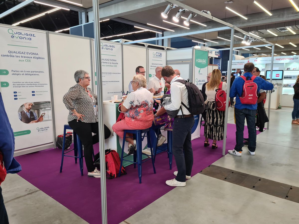 QUALIGAZ EVONIA participe aux Journées Professionnelles de la Construction CAPEB les 22 et 23 septembre au MEETT de Toulouse.

Nous vous attendons au stand B3 afin de découvrir notre nouvelle identité, nos offres de contrôles, de formations CEE et de certificats de conformité.