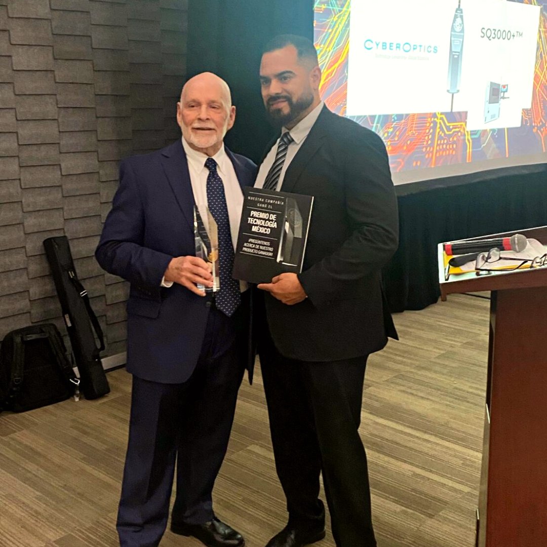 CyberOpticsCorp's tweet photo. We are honored to receive the MTA 2022 Award for the SE3000™ SPI system with the Dual-Mode MRS® sensor. Juan Alfaro, CyberOptics accepted the award. Read more about it at https://t.co/95k8Qzs5Fb https://t.co/Rge7AwknH8