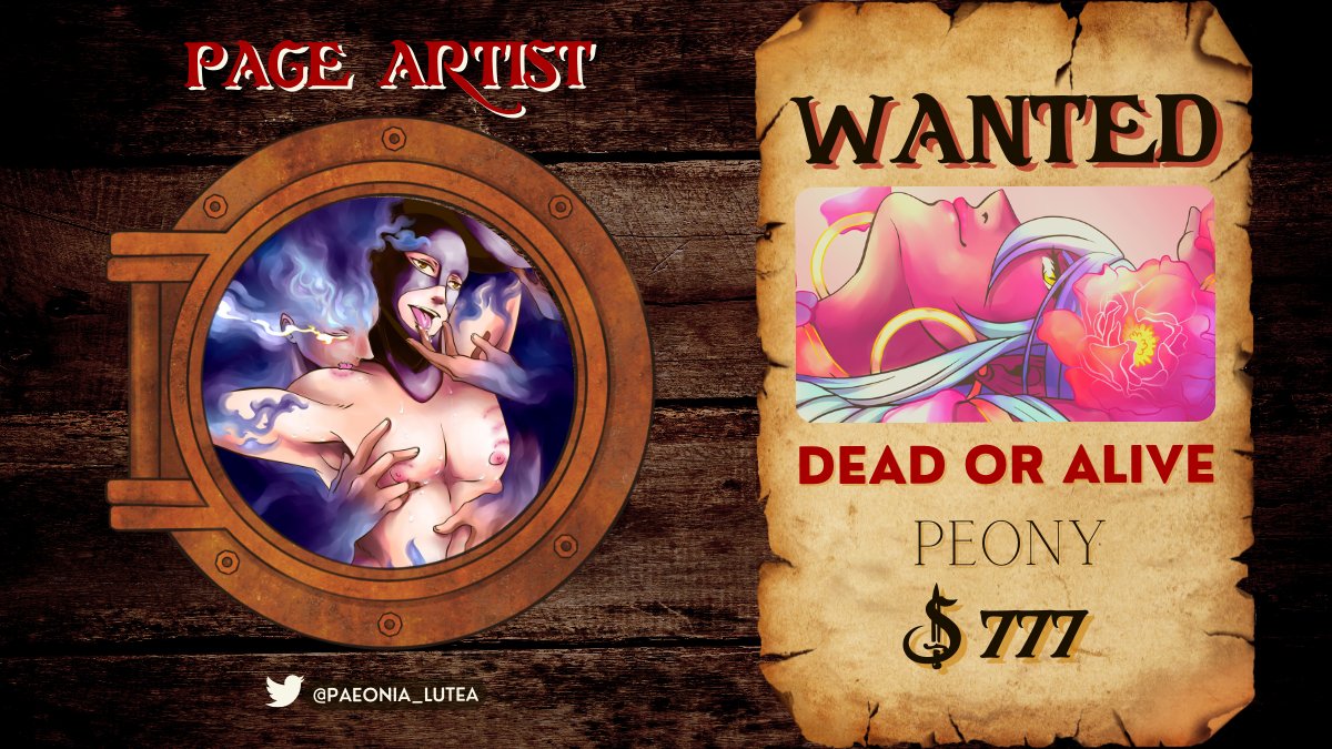 🧭CONTRIBUTOR SPOTLIGHT🧭

💥 Fire in the hole! The lawless page artist, <a href="/Paeonia_lutea/">Peony 🌈🍖🔞</a> has no problem blasting their way onto the ship! 🎨