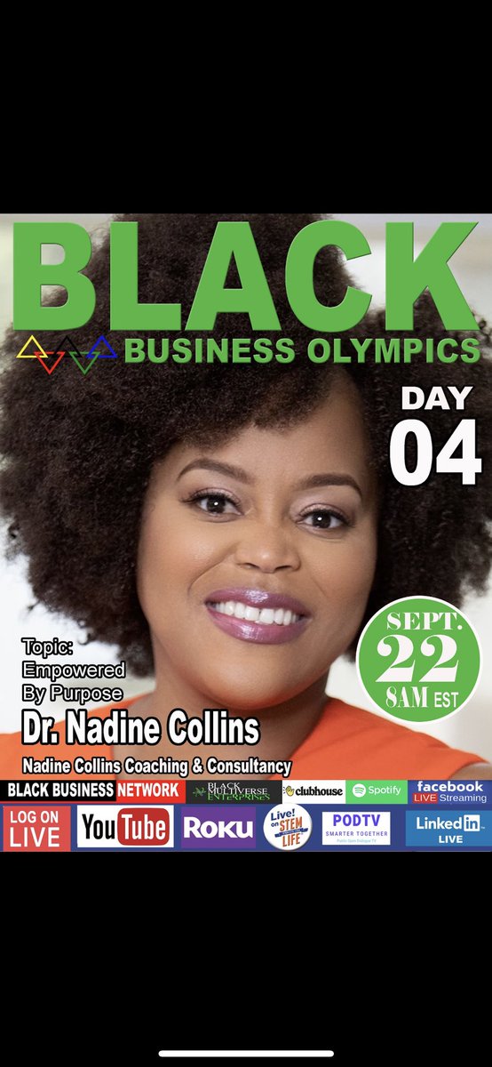 BlackBusinessUS's tweet photo. Day 4 Part 1 Women Empowerment Speakers #blackbusinessolympics #womenempowerment #blackbusinessexpousa visit https://t.co/Emfw0dv9oa https://t.co/zqBkGlaUzO
