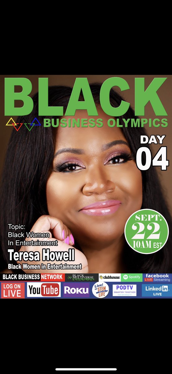 BlackBusinessUS's tweet photo. Day 4 Part 1 Women Empowerment Speakers #blackbusinessolympics #womenempowerment #blackbusinessexpousa visit https://t.co/Emfw0dv9oa https://t.co/zqBkGlaUzO