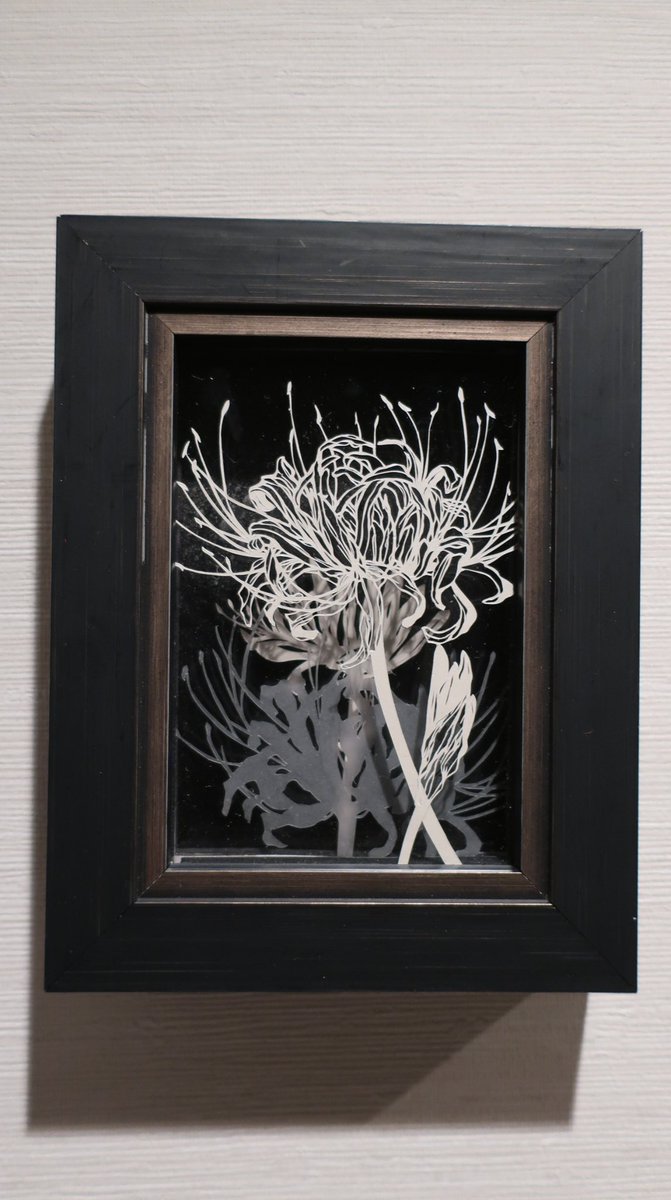 flower spider lily no humans picture frame painting (object) still life photo (object)  illustration images