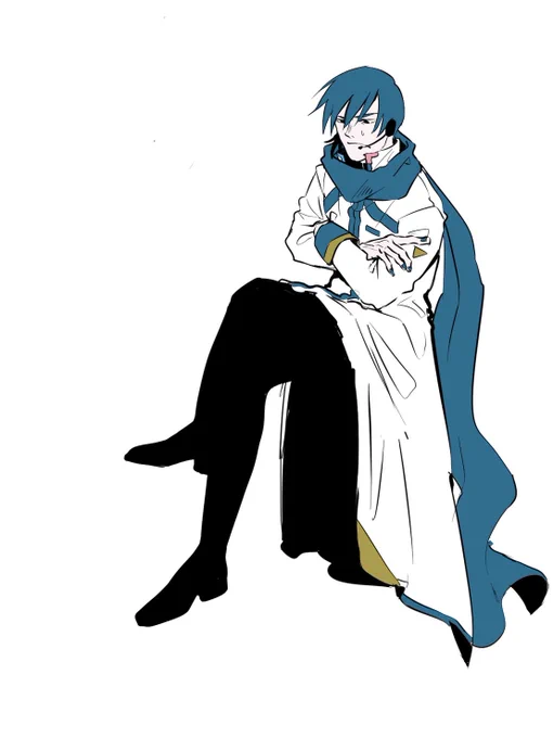 英語期間中にこっそり描いてたKAITOさんたち 