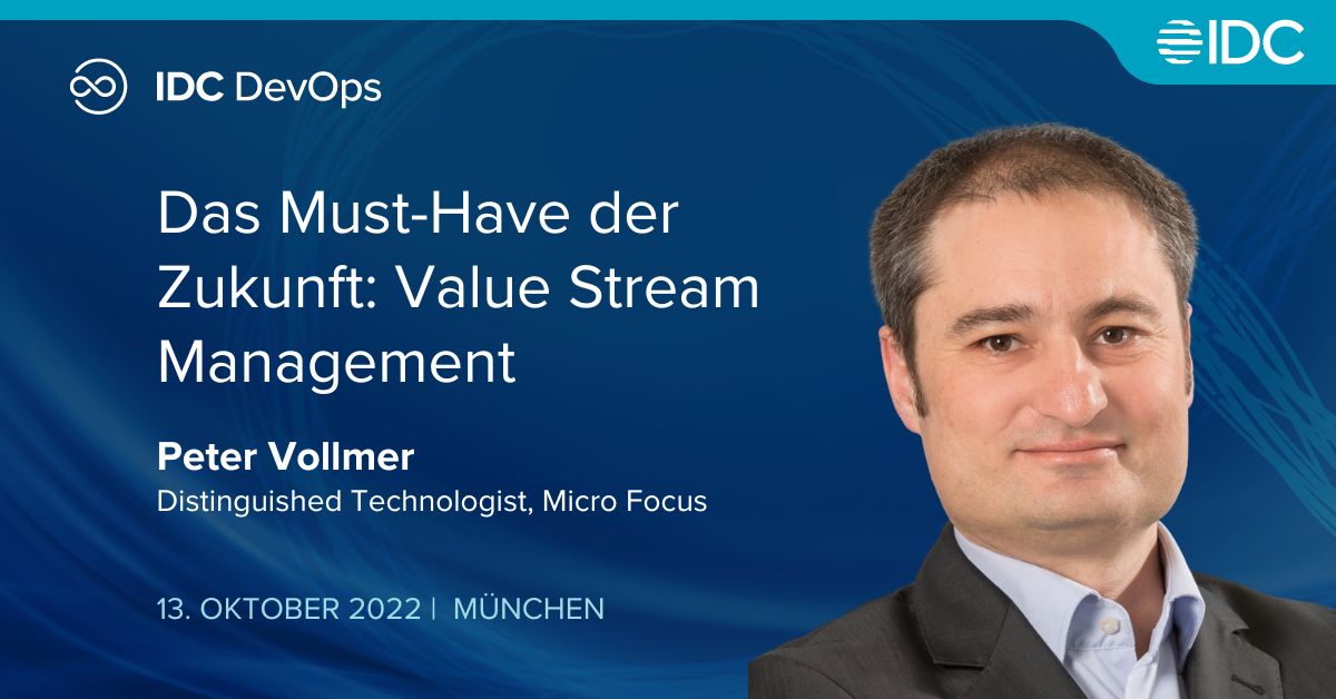 IDC_Deutschland's tweet photo. 🔜 Am 13. Oktober sind wir wieder #live und #inecht am Start. Unser Thema: #DevOps! Wir freuen uns auf eine spannende Agenda. Mit dabei auf der Bühne ist u.a. Peter Vollmer von @MicroFocusDACH. Falls Sie in München dabei sein wollen: https://t.co/J9dXyJV914 #idcdevopsd22 https://t.co/5PhCU8AbI8
