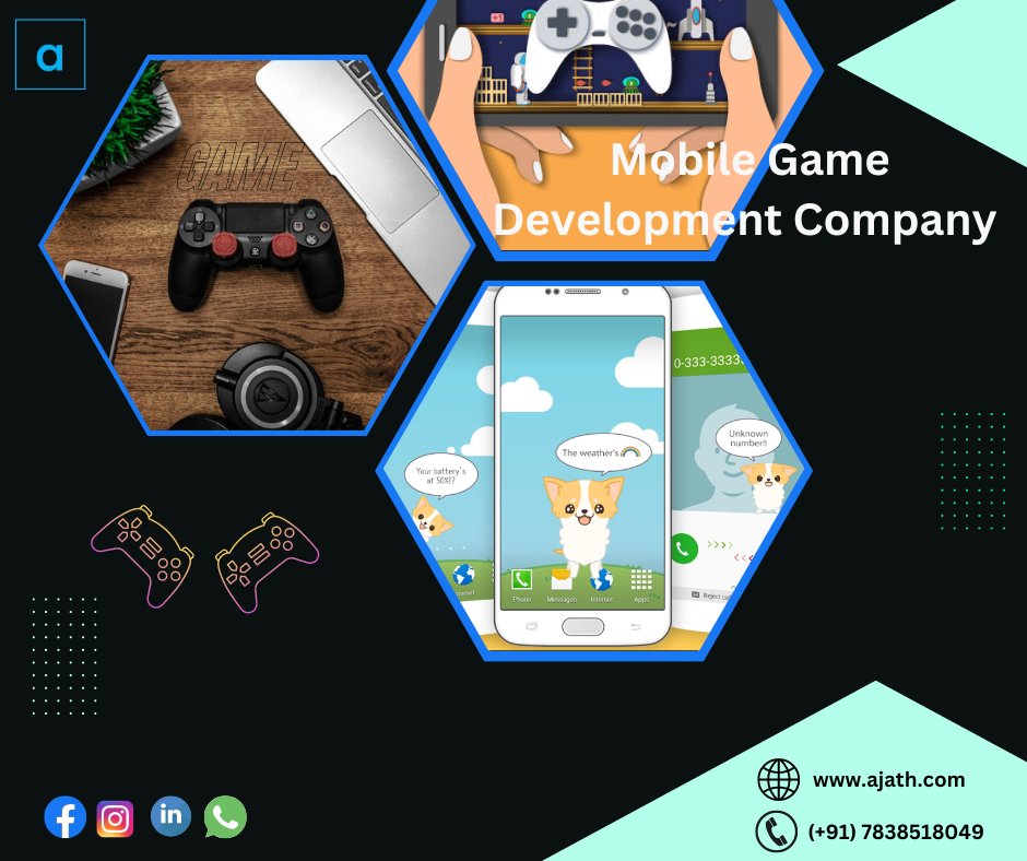 Ajathinfotech's tweet photo. Best Mobile game development company in india 
.
.
#AppdevelopmentCompany,
#Appdevelopmentcompanies, 
#AndroidAppDevelopmentCompany,
#AndroidAppDevelopmentCompanies, 
#healthcareappdevelopmentcompany,
#hybridAppDevelopmentCompany, 
#hybridAppDevelopmentCompanies,
#iOSAppDeveloper https://t.co/QSA4vXWvN2