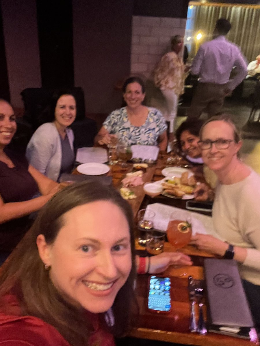 Working dinner discussing gender distribution of authorship in pediatric critical care publications #WomenInMedicine #PedsICU