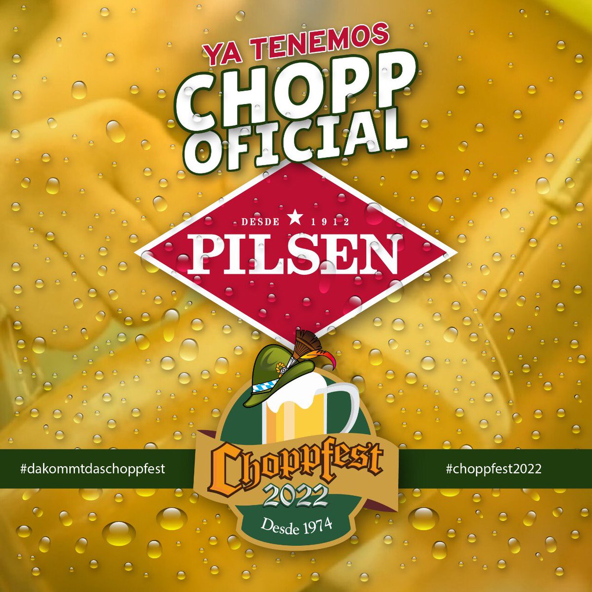 Cada vez falta menos para volver a encontrarnos y disfrutar del chopp más frío de la mano de pilsen 🥳🍺😋🤪
Compartí ya mismo esta noticia con tus amigos con los que vas a venir al choppfest!!🍺💃🏼
.
#YoAmoChoppfest
#ChoppFest2022 
#ChoppfestSCDA 
#Pilsenpy