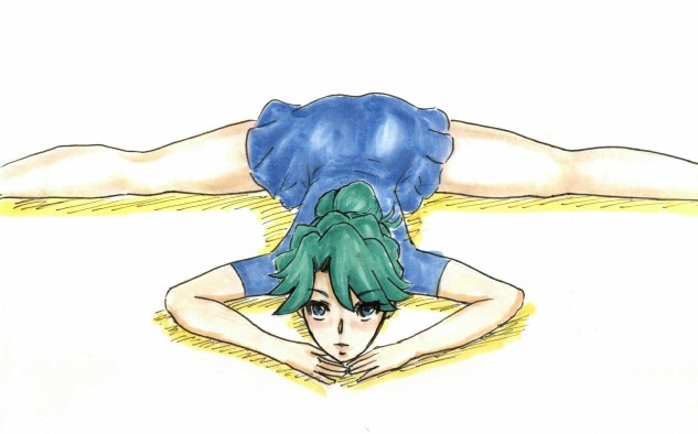 「#フィットネスの日っぽい絵、あすか先輩とみなみさんしか描いてないや。 」|沖庵のイラスト