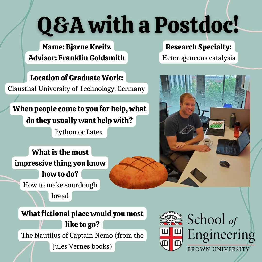 brownengin's tweet photo. It's Postdoc Appreciation Week! We β€ our Brown Engineering postdoctoral researchers! #IAmAPostdoc #NPAW2022 #thankyoupostdocs @nationalpostdoc https://t.co/UxPzf8OVLi