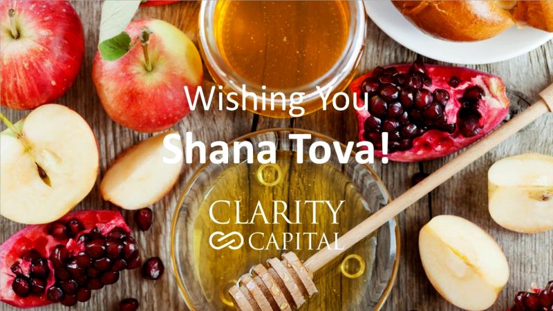 ClarityCap's tweet photo. On behalf of the Clarity Capital team, we wish you a Happy New Year filled with blessings and good health.

בשם צוות קלאריטי קפיטל, אנו מאחלים לכם שנה טובה, מלאת ברכות ובריאות טובה. https://t.co/tJspKvpq7K