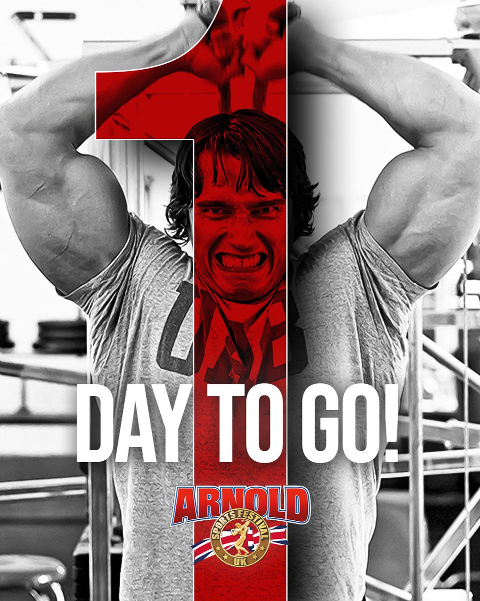 1 MORE DAY 🤯 Tomorrow we open the doors to the worlds largest multi sports festival!! Are you ready?🫵🏼 Let’s go 💥 Final tickets and ticket ad ons are still available via the link in our bio or head directly to arnoldsportsfestivaluk.com NOW 💨 THIS IS NOT TO BE MISSED 😍