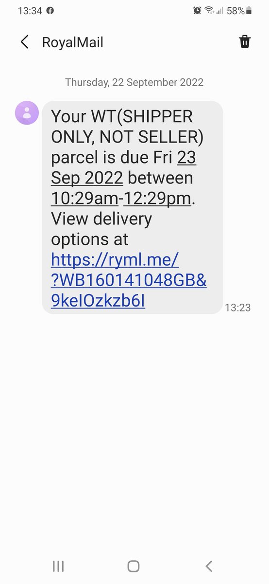 deebows's tweet photo. @RoyalMailHelp Is this a scam please? It arrived minutes after I messaged the company to ask where my parcel was. https://t.co/tW6wgf0P4T