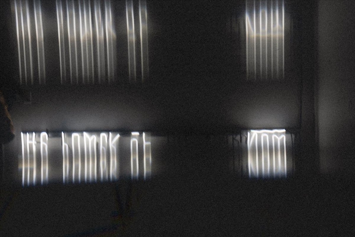 camilorojas's tweet photo. The power of N̴̩̘̫̍͠ ̵̨̼̖̜̗͇͌O̶̧͕̤͈͇̠͑̀̍̾͋͑̚ ̵̦͍̲̘̞͕̖̜̏̈́͗͊̒Ẁ̷̡̘͖͍͖̟̍̋̏̑̈́̕ͅ #CR_eate 

110” w  x 14” h Inches
Neon, Krink, aluminum, steel Hardware

#neonart #neon #art #design #neonmiami #miamineon #miami #art #design #typography #lightart #modernart #contemporaryart https://t.co/v87XgFulR0