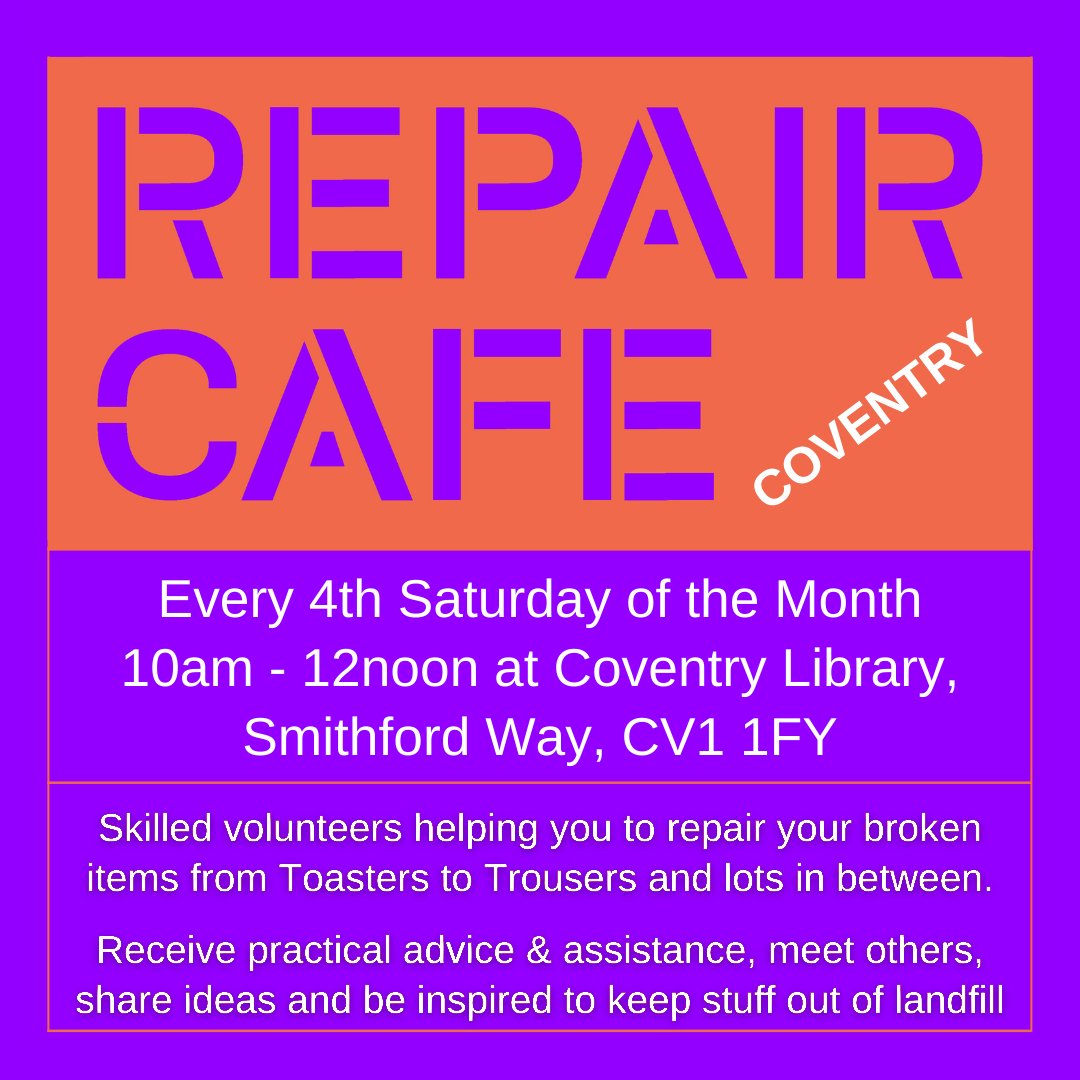Toys, vacuums, kettles, steamers, bikes, hairdryers, toasters, ceramics, boots, zips, clothes dryers, headphones, lamps and clothes. We've fixed 'em all. #repaircafe