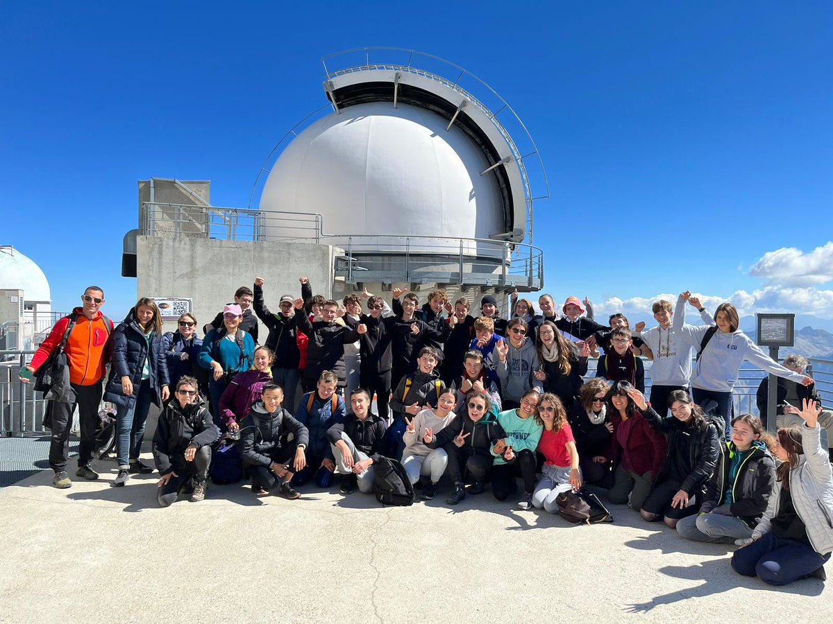 Un ciel azur pour le séjour de notre 2nde E2 (Espace et Exploration) au Pic du Midi! Visites, découvertes,  échanges : un magnifique programme grâce à une équipe pédagogique engagée !@MostafaFourar <a href="/dasen_sieye/">Mathieu Sieye</a> <a href="/LyceeRiquet/">Lycée Pierre Paul Riquet</a> <a href="/elodydef/">Elodie Bailhé</a>
