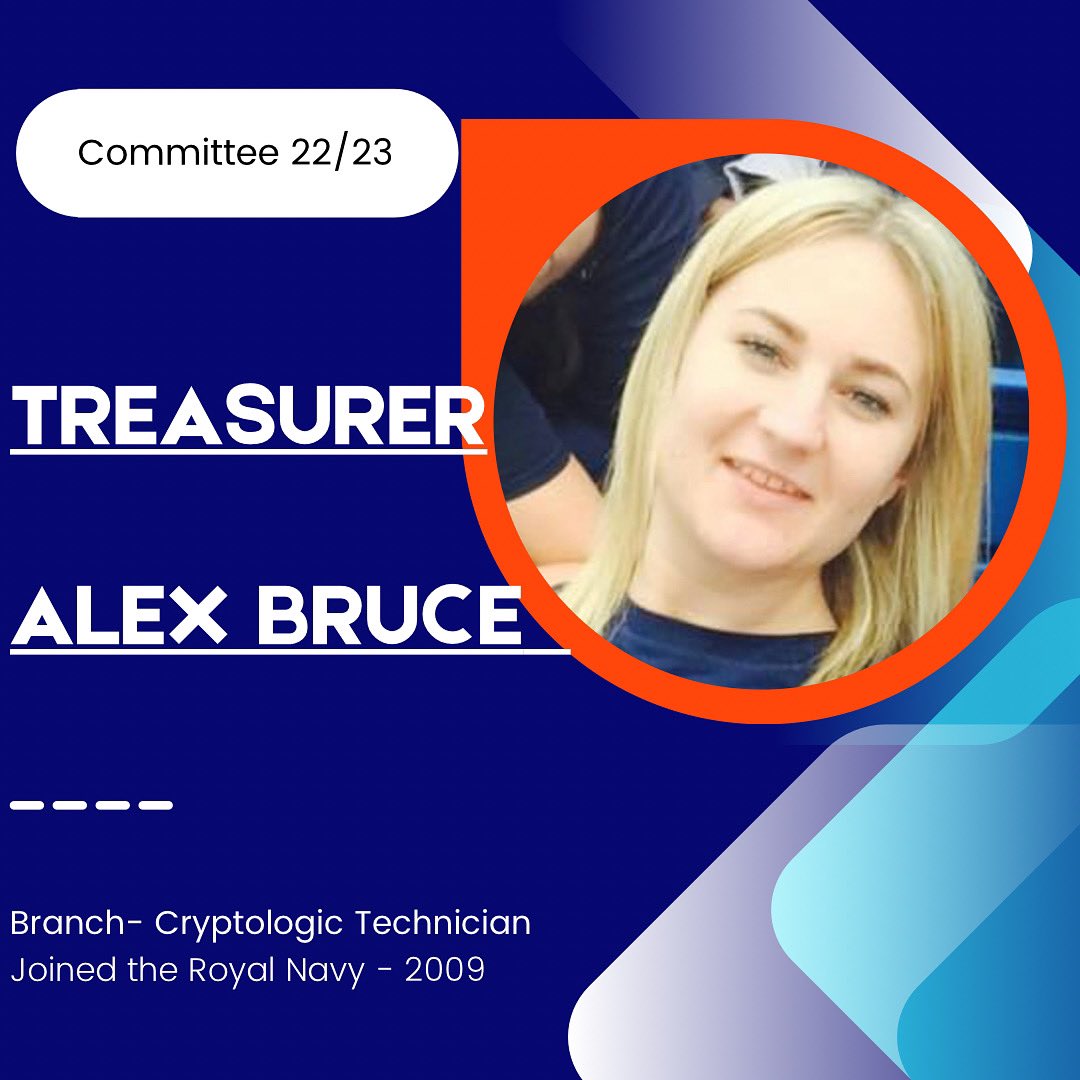 Firstly… OUR TREASURER 💰 PO(CT) Alex Bruce has been in the Royal Navy since 2008 and represented the RNNA 2009-2016 when a knee injury stopped her play. Favourite position: GD Best netball memory: Being scouted for England development squad aged 15 🌹