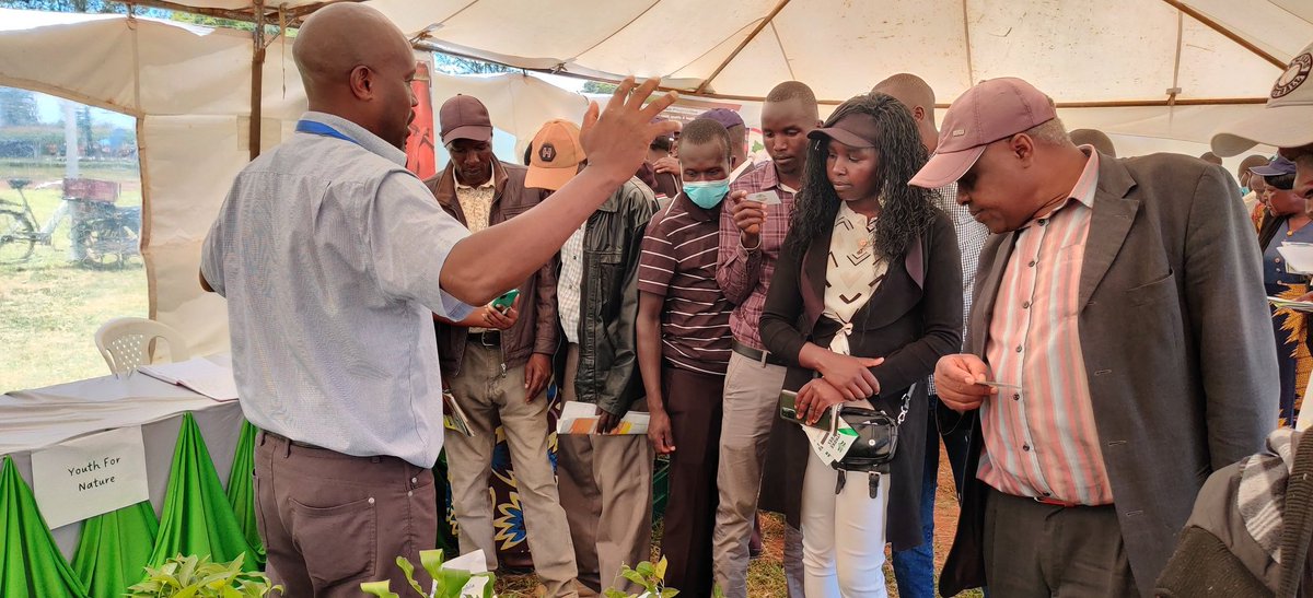 echitechi's tweet photo. Youth For Nature, Great Harvest Seedlings and Gotabet Nurseries are a great attraction @KenyaCIC stand at the ongoing Agribusiness Trade Fair Eldoret 2022 @027gps https://t.co/8MbM3ebSW8