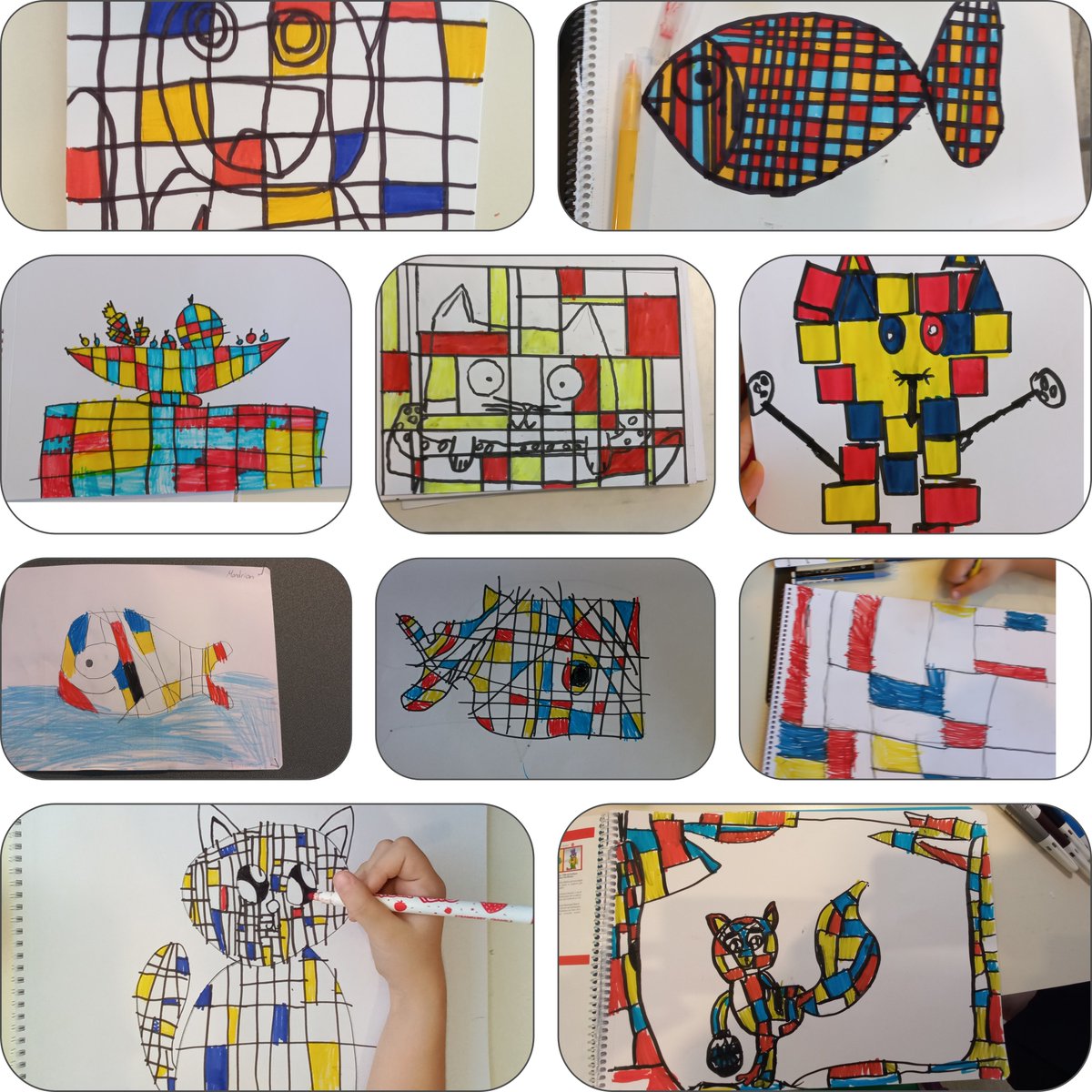 3. Sinif ogrencilerimle Ressam Mondrian i tanidik, resimlerini inceledik, yorumladik <a href="/ilkay_tandogan/">İlkay Nazlı Tandoğan</a> <a href="/BahcesehirLara/">BK Antalya Lara Kampüsü</a>