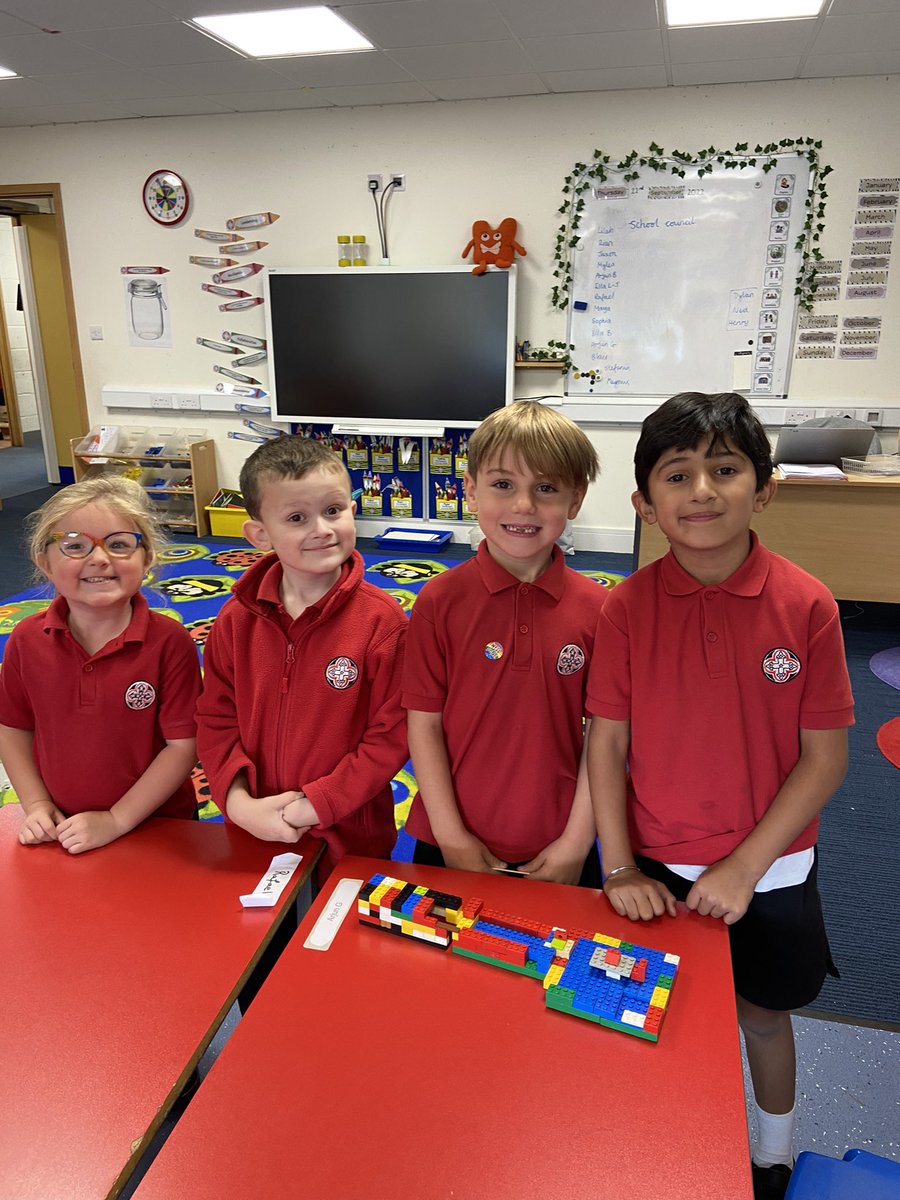 BGS_LowerSch's tweet photo. Year 1 have been using Lego today to design and create their own areas of Bishopsgate to make it an even better place! Some suggestions included using robots in the lunch hall, a bird watching area in the playground and a trampoline. #BGS_Lowersch #BGS_Collaboration https://t.co/t4aCcvi0AX