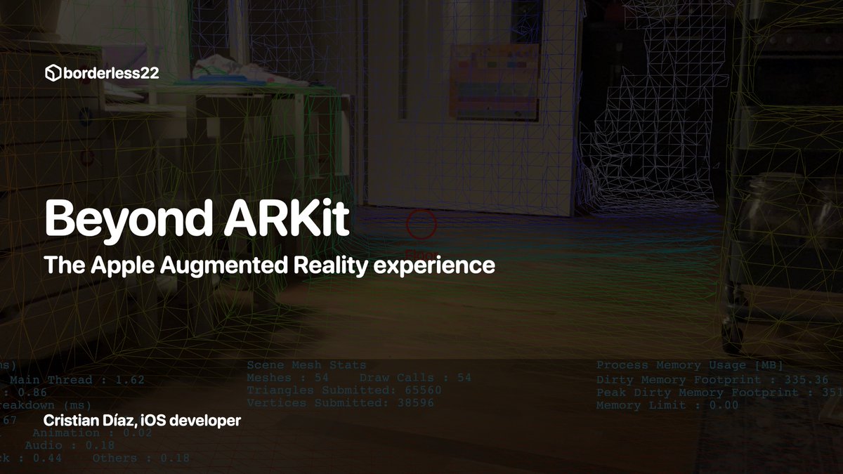 I got to talk about Augmented Reality at <a href="/BorderlessEng/">Borderless Engineering Sessions</a>. The talk included some developer tips and an overview of how the Apple AR platform has changed, but the best part was the section on making Augmented Reality Applications Accessible 🧵1/24 #Accessibility #AR