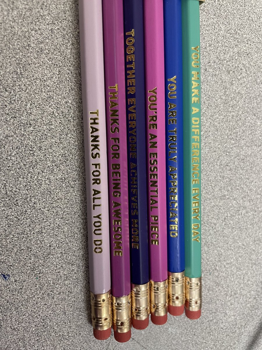 McGrawHillK12's tweet photo. We love to see inspiring connections between #Educators &amp; #Students! A student surprised @momkohls with these pencils to thank her for all her hard work! ✏️ What a thoughtful act of kindness!

Read more about the importance of connecting with students! 
👉 https://t.co/W7V3LXxGfH https://t.co/rNYzzNettQ